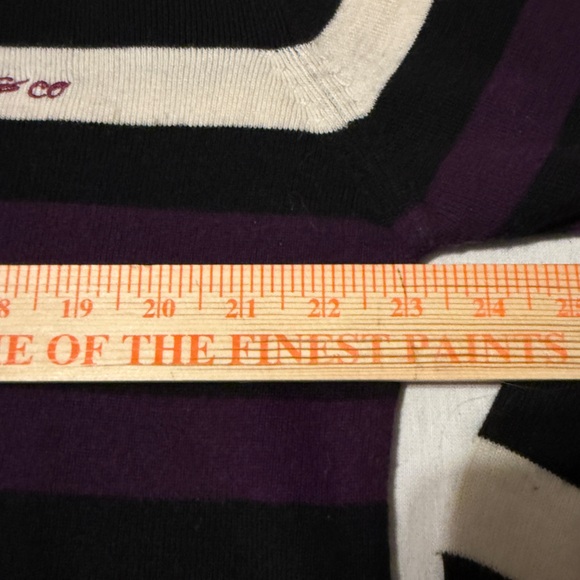 Vintage Smas Jeans Londoner station 5 Retro Rugby Preppy Stripe Sweater L - Picture 7 of 9